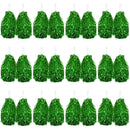 Green Metallic Cheerleading Pom Poms – Set of 12 w/ Easy-Grip Handles Australia Day