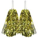 Green & Yellow Metallic Cheerleading Pom Poms – 24-Pack (12 Green Pairs & 12 Yellow Pairs) Australia Day