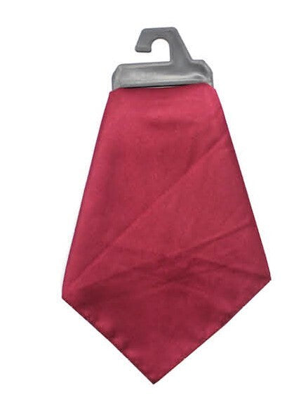 Mens POCKET SQUARE Party Silk Suit Handkerchief Kerchief Hanky Wedding - Burgundy