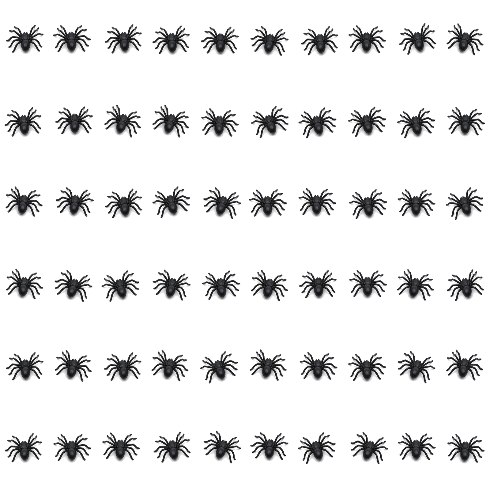 60x MINI FAKE SPIDERS Trick Halloween Scary Arachnids Joke Prank Small Gag Toy Bug