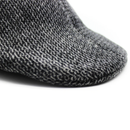 Mens Herringbone Driving Cabbie Hat Gatsby 20s Ivy Cap Flat Newsboy - Grey