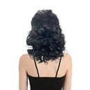 RETRO WIG Curly Long Hair Disco Punk Rock Party Costume 60s 70s 22425 - Black