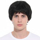 Mens Short Party Wig Costume Party Dress Up Fancy Classic Style - Black