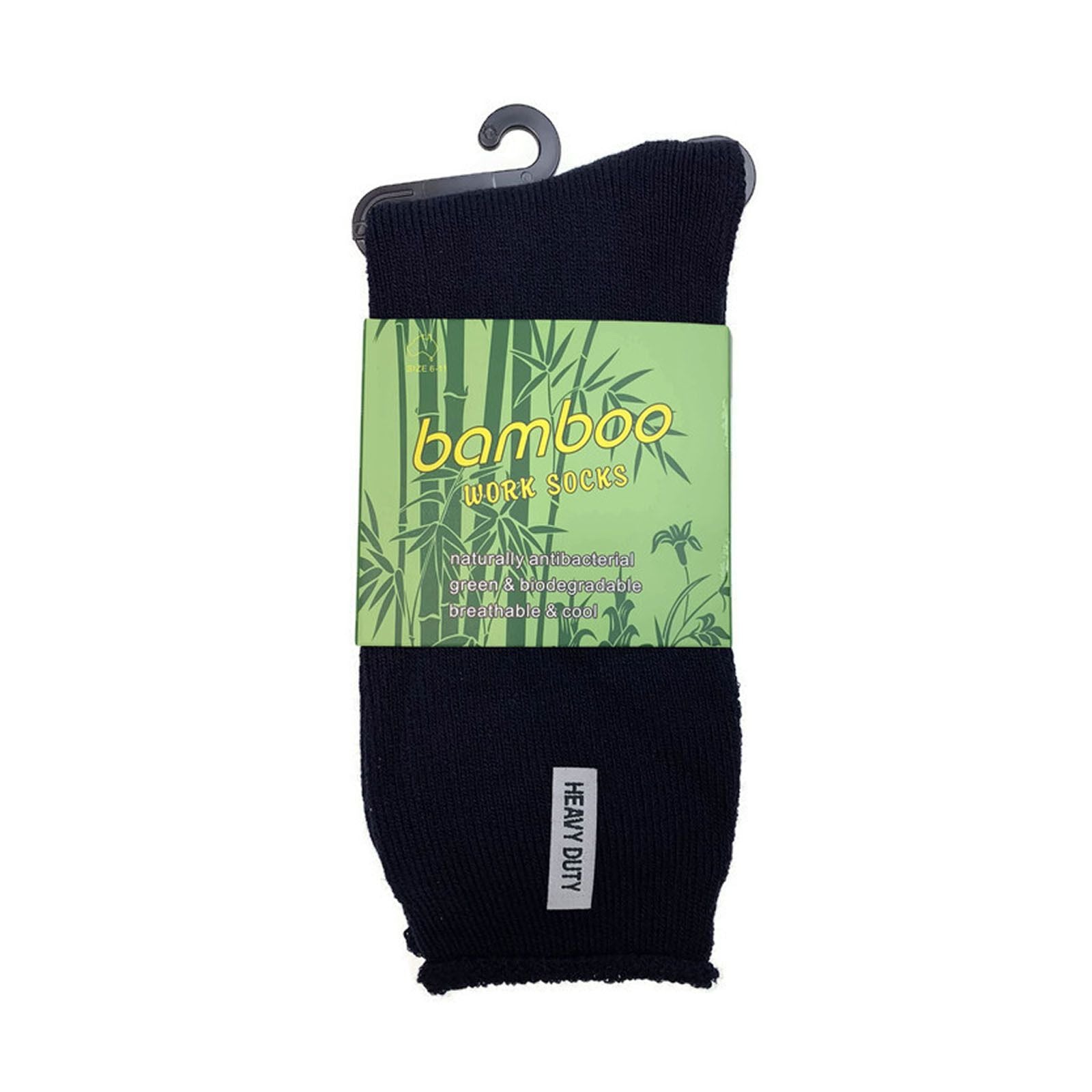 24 Pairs PREMIUM BAMBOO SOCKS Mens Heavy Duty Thick Work Socks Cushion BULK - Assorted Colour Pack