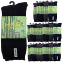 24 Pairs PREMIUM BAMBOO SOCKS Mens Heavy Duty Thick Work Socks Cushion BULK - Assorted Colour Pack