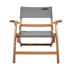 BlackWolf Shore Folding Beech Camping Portable Chair - Paloma Grey