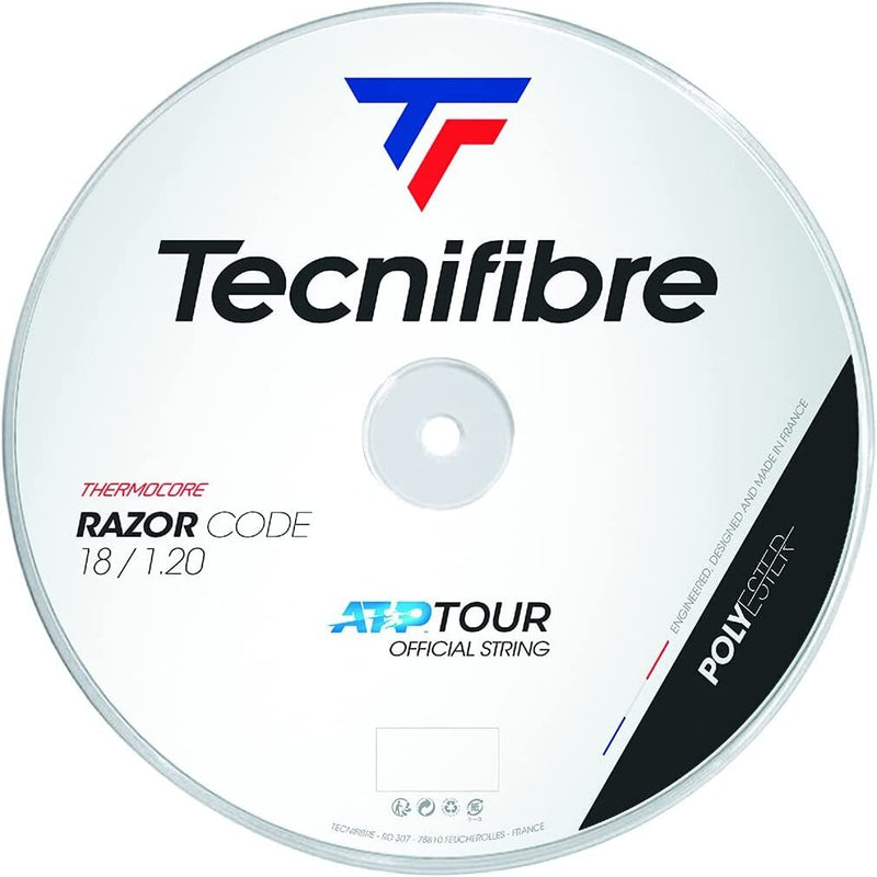 Tecnifibre Razor Code Tennis String Reel 1.20mm 18 Gauge 200m Coil - Blue Strings