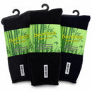 3 Pairs Mens Bamboo Rich Work Socks Thick Cushioned Anti Odour - Assorted