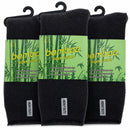 3 Pairs Mens Bamboo Rich Work Socks Thick Cushioned Anti Odour - Charcoal Grey