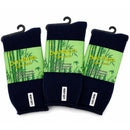 3 Pairs Mens Bamboo Rich Work Socks Thick Cushioned Anti Odour - Navy Blue