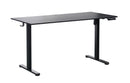 Ergonomic Kids Study Chair & Adjustable Electric Standing Desk Set – Blue Chair & Black Desk