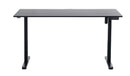 Ergonomic Kids Study Chair & Adjustable Electric Standing Desk Set – Blue Chair & Black Desk