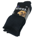 6 Pairs MERINO WOOL SOCKS Mens Heavy Duty Premium Thick Work Socks Cushion in Black