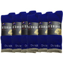 6 Pairs MERINO WOOL SOCKS Mens Heavy Duty Premium Thick Work Socks Cushion in Blue