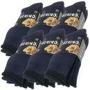 6 Pairs MERINO WOOL SOCKS Mens Heavy Duty Premium Thick Work Socks Cushion in Navy Blue