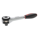Wurth 3/8" Reversible Ratchet Wrench 360° Twist Handle Chrome Vanadium 175mm DIN 3122