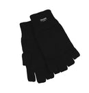 Dents 3M Thinsulate Womens Fingerless Knit Gloves Polar Insulation Thermal in Black