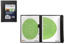 Marbig AFL Coach Board Pad Footy Football Full Oval & 50m Arc with Marker in All-Weather Case