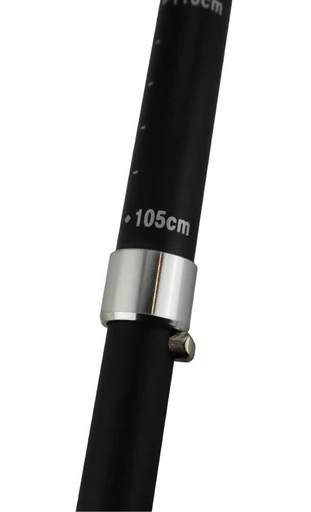 2x Telescopic Adjustable Hiking Pole Folding Walking Stick Adjustable Trekking 105cm - 125cm