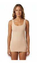 Ambra Seamfree Featherlight Underbust Slip Singlet Top in Nude (Slimming Shapewear)