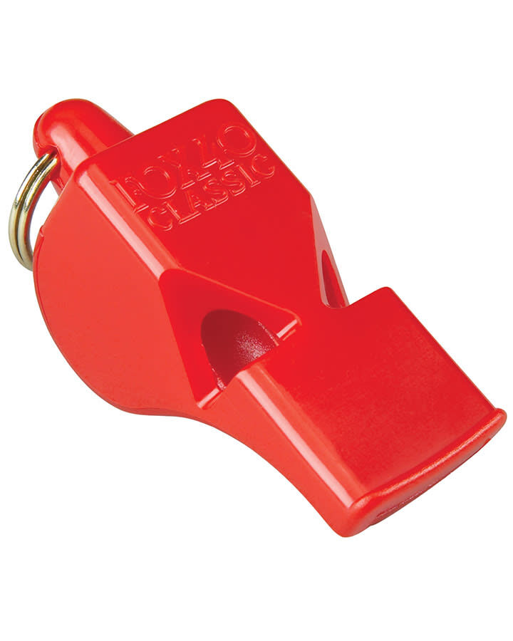 Fox 40 Classic Whistle Safety Outdoor Camping Sports Referee Football - Red