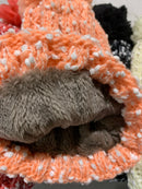 Womens Thick Knit Beanie Winter Fleece Lined Hat Warm Faux Fur Pom Ski