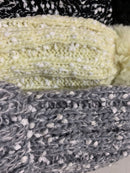 Womens Thick Knit Beanie Winter Fleece Lined Hat Warm Faux Fur Pom Ski