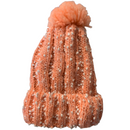 Womens Thick Knit Beanie Winter Fleece Lined Hat Warm Faux Fur Pom Ski