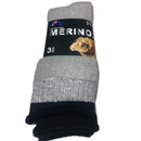 9 Pairs MERINO WOOL SOCKS Mens Heavy Duty Premium Thick Work Socks Cushion in Grey