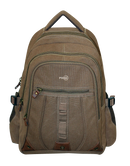 FIB Washed Canvas Backpack Bag in Khaki