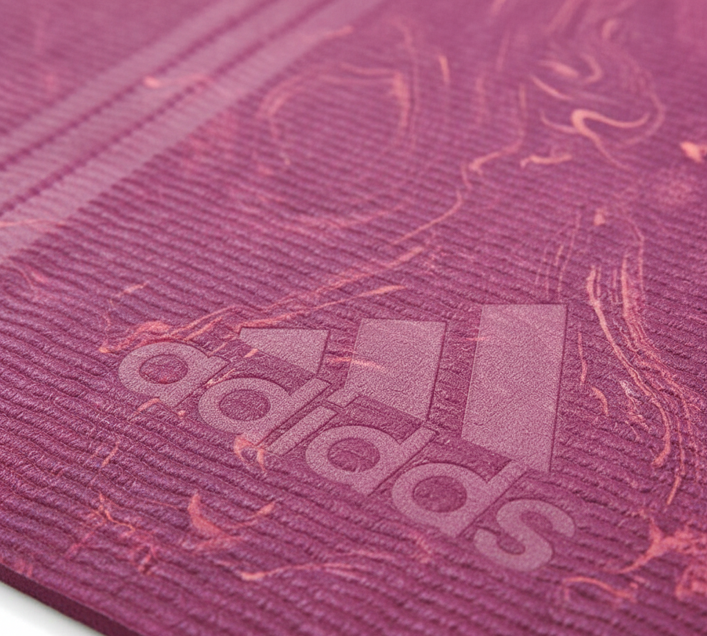 Adidas Premium 5mm Camo Sports Home/Gym Fitness Exercise Yoga Mat Power Berry