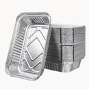 120x Aluminium Disposable Foil Food Container Trays Pans Baking Roast Bulk 22x15.5x5cm