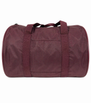 Foldable Duffel Bag Travel Gym Sports School Luggage PVC Nylon Zip - Maroon