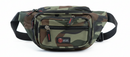 Canvas CAMO BUM BAG Camouflage Waist Travel Belt Wallet Money Security Zips