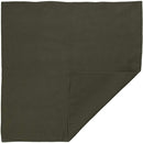Plain Bandana 100% COTTON Head Wrap Durag Bandanna Summer Biker Scarf Mask - Army Green