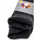 1 Pair Merino Wool Blend Work Socks Thermal Hiking Winter Warm Socks - Black