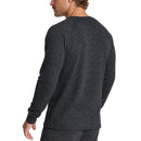 Mens Merino Wool Blend Thermal Top Long Sleeve Base Layer Underwear - Black