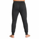 Mens Thermal Long John Pants Merino Wool Blend Base Layer Winter Warm - Black