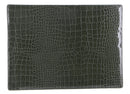 de Burg 4 Piece Table Place Mat Set Placemat with Croc Pattern - Green