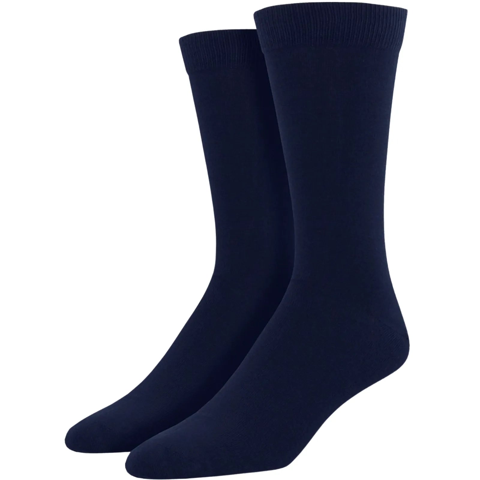 1 Pair Bamboo Derived Loose Top Socks Diabetic Style Comfort Circulation - Navy