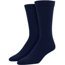 1 Pair Bamboo Derived Loose Top Socks Diabetic Style Comfort Circulation - Navy