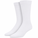 1 Pair Bamboo Derived Loose Top Socks Diabetic Style Comfort Circulation - White