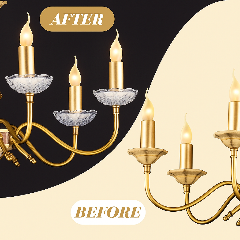 120mm Crystal Chandelier Bobeche Lamp Chandelier Part w/ Gold Pins (30mm Hole)