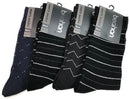 18 Pairs COTTON BUSINESS SOCKS Mens Dress Crew Plain Work Casual  BULK - Black