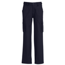 Mens CARGO PANTS Work Wear Trousers 100% COTTON Tradie Pockets Military 310gsm - Navy