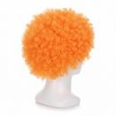 Mens DELUXE AFRO WIG Curly Hair Costume Party Fancy Disco 70s 80s Dress Up - Orange