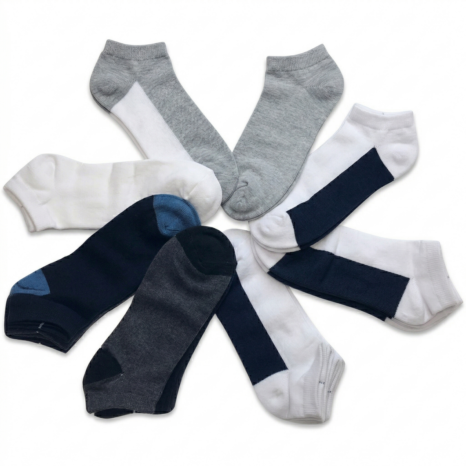 24x COTTON ANKLE SOCKS Sport Low Cut Mens Womens Running  BULK Anklet - Mixed Colour Pack