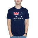 Adult AUSTRALIAN T Shirt Australia Day 100% COTTON Souvenir Tee Top Flag - Blue