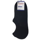 1 Pair NO SHOW BAMBOO SOCKS Non Slip Heel Grip Low Cut Invisible Footlet - Black