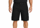 Mens CARGO SHORTS All Sizes 100% COTTON Drill Heavy Work Tradie Military - Black